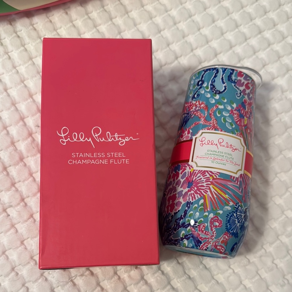 Lilly Pulitzer Stainless Steel Champagne Flute